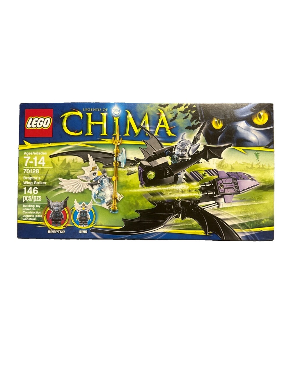 LEGO 70128 Legends of Chima Braptor's Wing Striker Retired Eris 146pc New